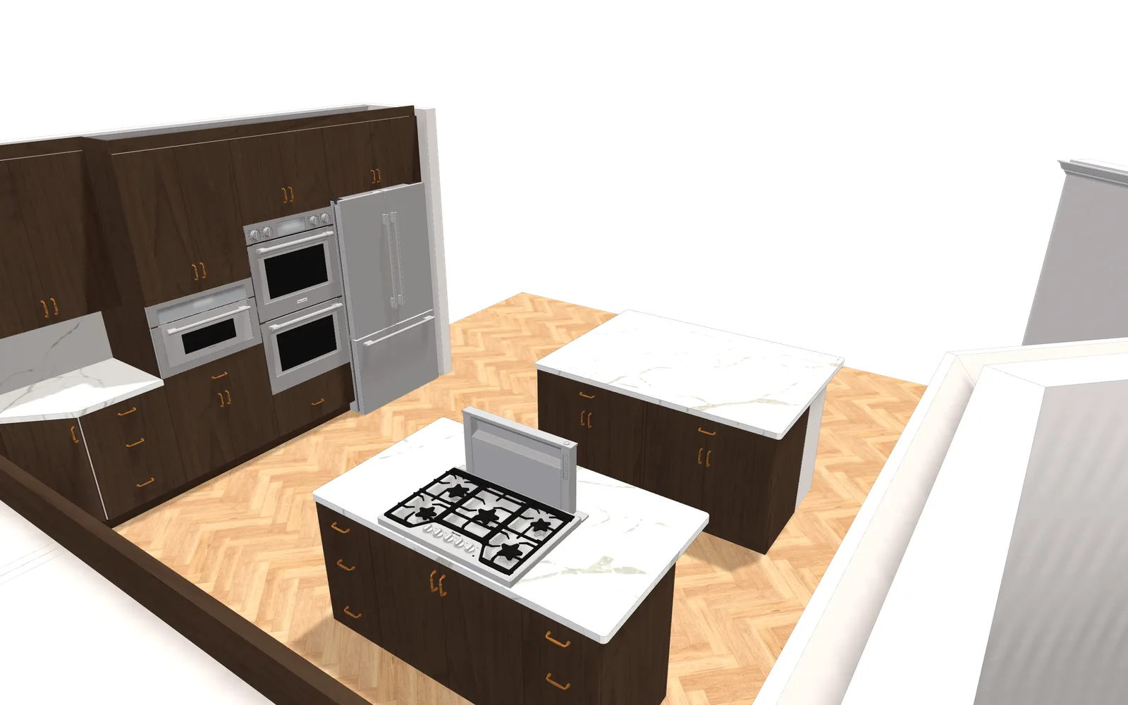 Interactive 3D LiveSpace walkthrough of the O'Hara Kitchen, designed in 2020 Flex